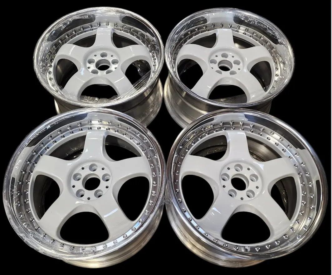 18-Inch GMR Bishop Forged Alloy Wheels — 5x100 Bolt Pattern with Reverse Mount Design