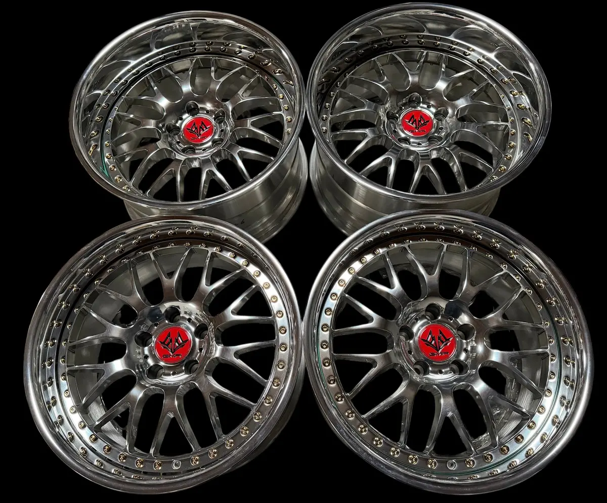 18-Inch GMR Grail Alloy Wheel – Raw Polish Finish, 5x114.3 Bolt Pattern