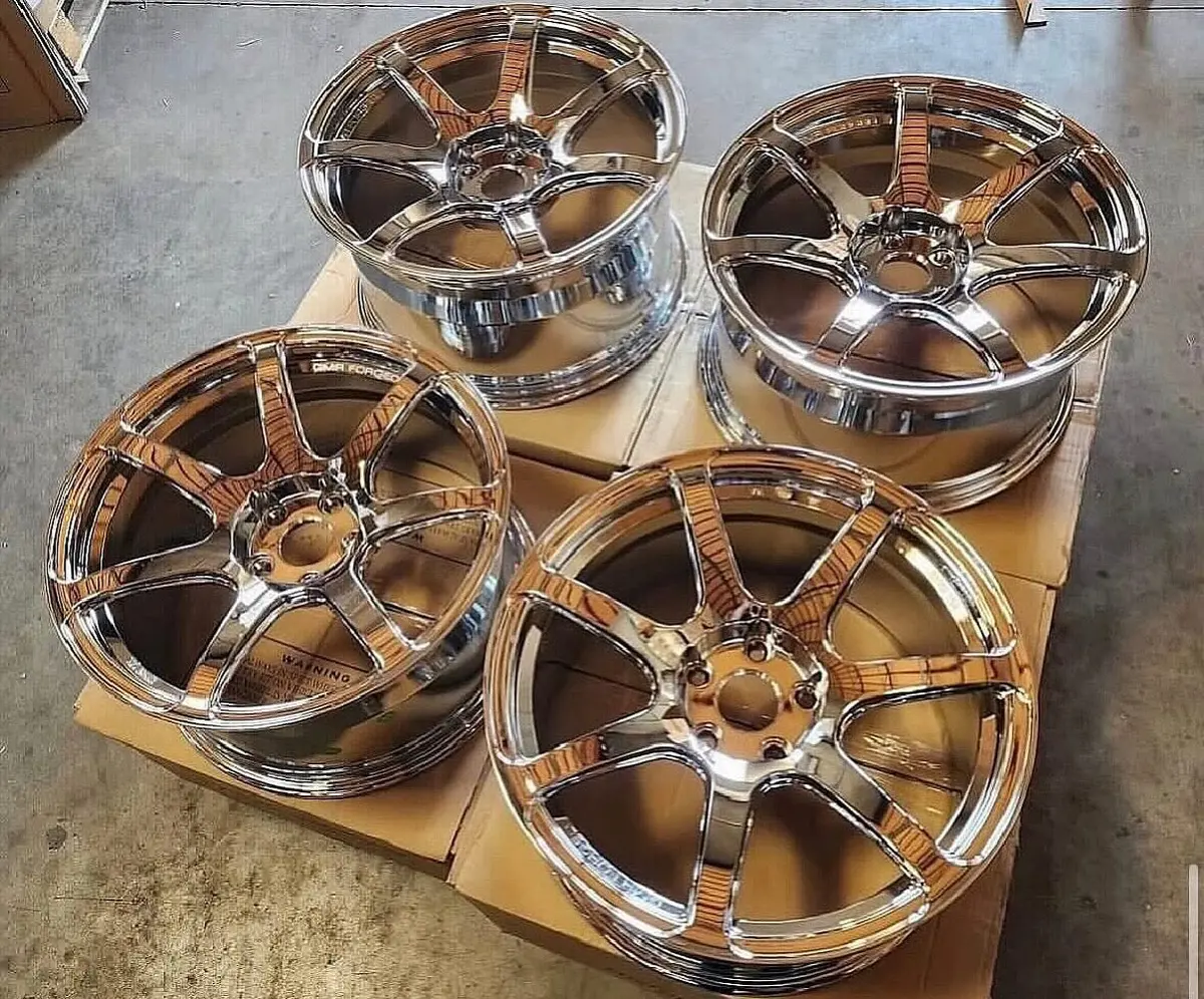 18-Inch GMR 06 Forged Alloy Wheels – 5x114.3 Bolt Pattern with Chrome Finish