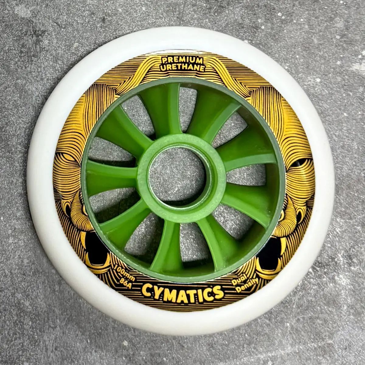 Cymatics Wolflines Xflo Gold 100Mm/86A Dual Density Wheel  (Sold Per Wheel) 1