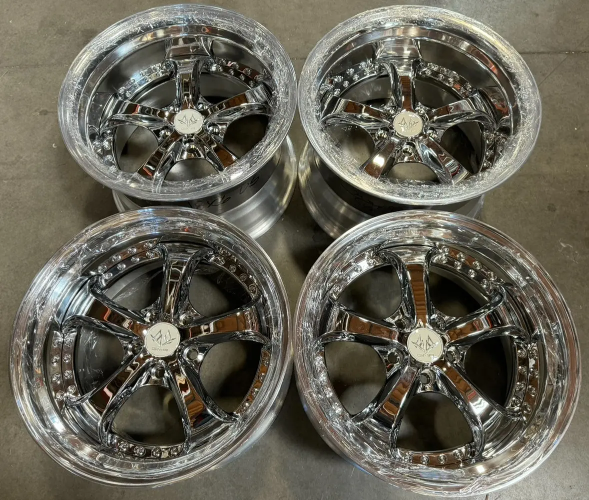 18-Inch GMR Saint Alloy Wheel, 5x114.3 Bolt Pattern, Chrome Finish