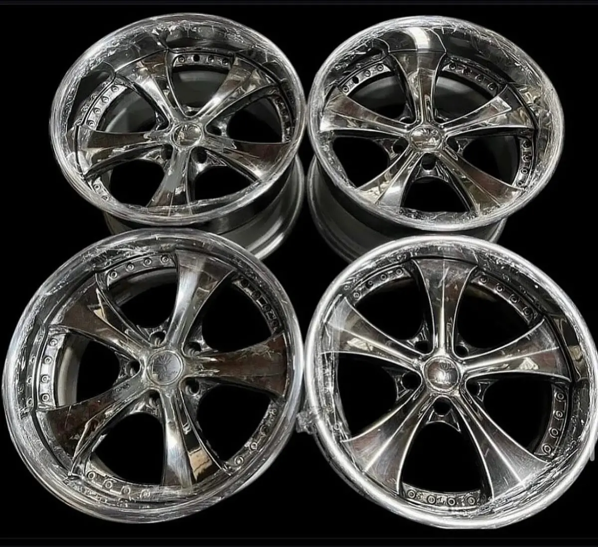 19-Inch Weds Ratzinger Alloy Wheels - 5x114.3 Bolt Pattern, Chrome Finish