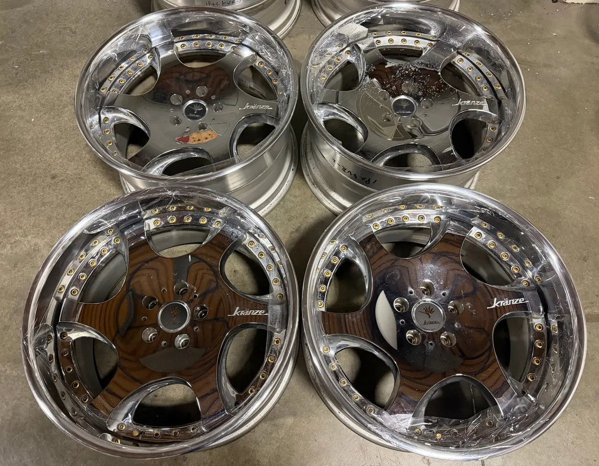 Weds Bazreia 19-Inch Chrome Alloy Wheels – 5x114.3 Bolt Pattern