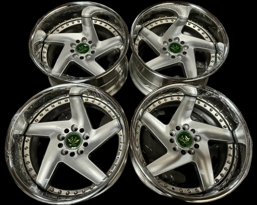 GMR RC-2 18-inch directional forged wheels — 5x114.3 bolt pattern