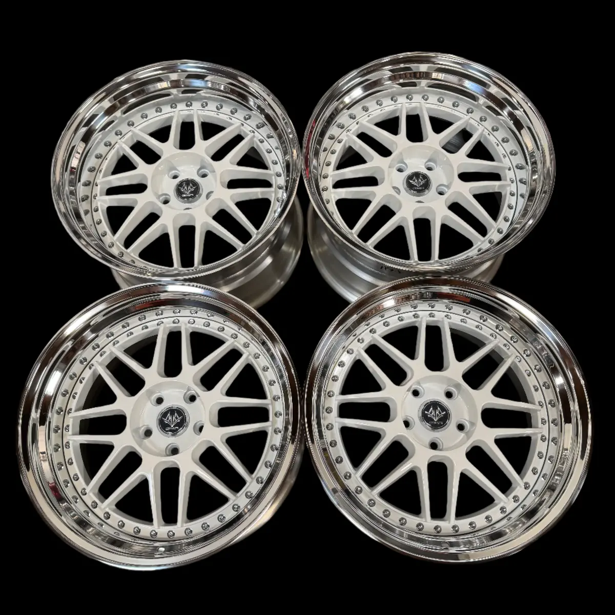 GMR Rennen 19" Gloss White Forged Alloy Wheels – 5x114.3 Bolt Pattern – 2025 Model