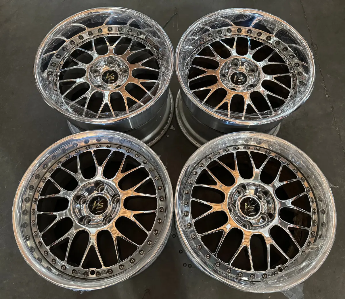 17-Inch Work VS-XX Alloy Wheel – 5x114.3mm Bolt Pattern with Ceramic Polished Finish