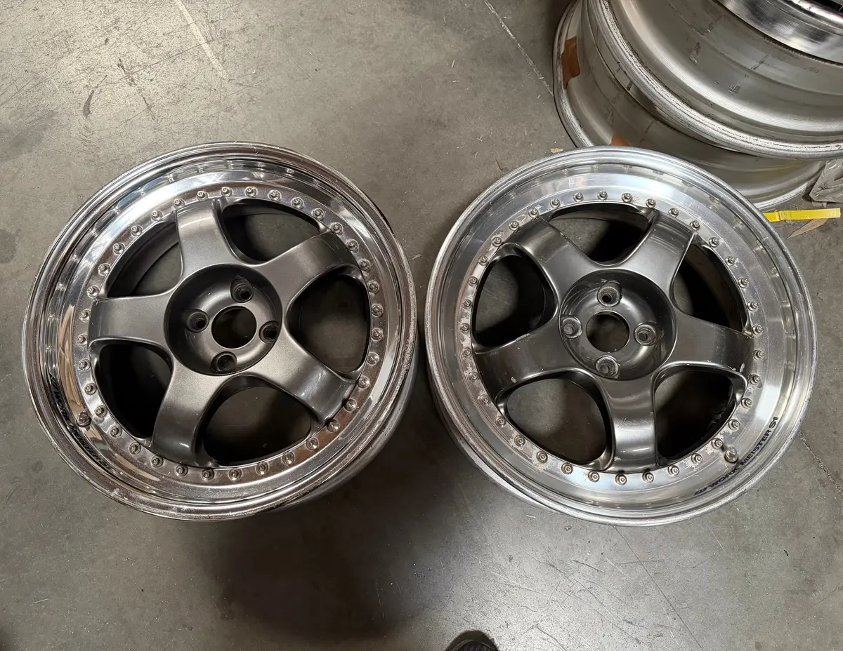 18-Inch Work Meister S1 Alloy Wheel Set — 4x100 Bolt Pattern