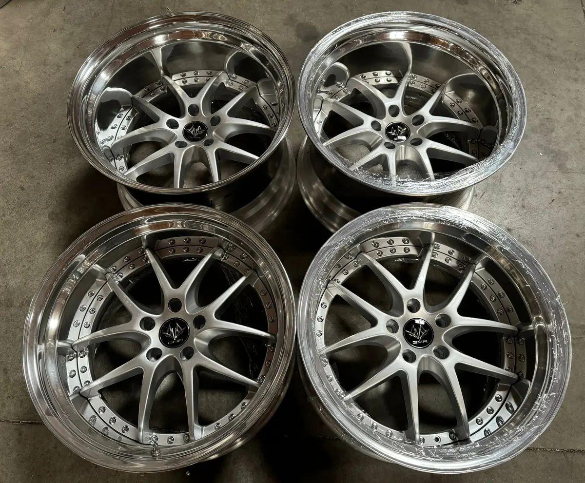 19" GMR Versus Step Silver Alloy Wheels – 5x114.3 Bolt Pattern