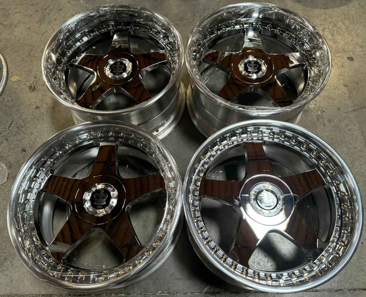 19-Inch GMR King Chrome Alloy Wheels — Dual Bolt Pattern (5x114.3 & 5x120)