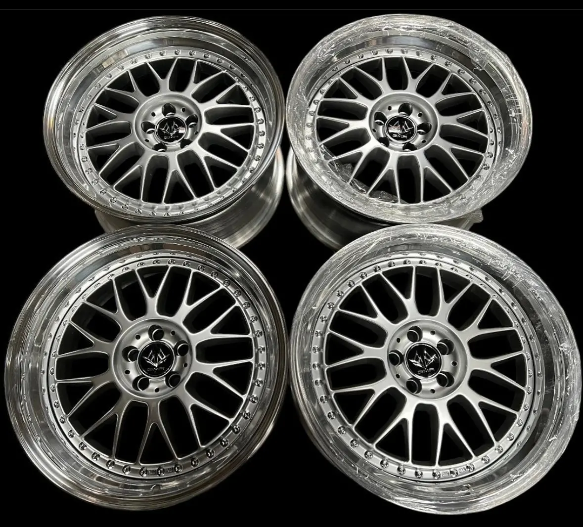 18" GMR Excalibur Step-Lip Alloy Wheel – 5x100 Bolt Pattern, +21mm Offset, 9.5" Width, Silver Finish