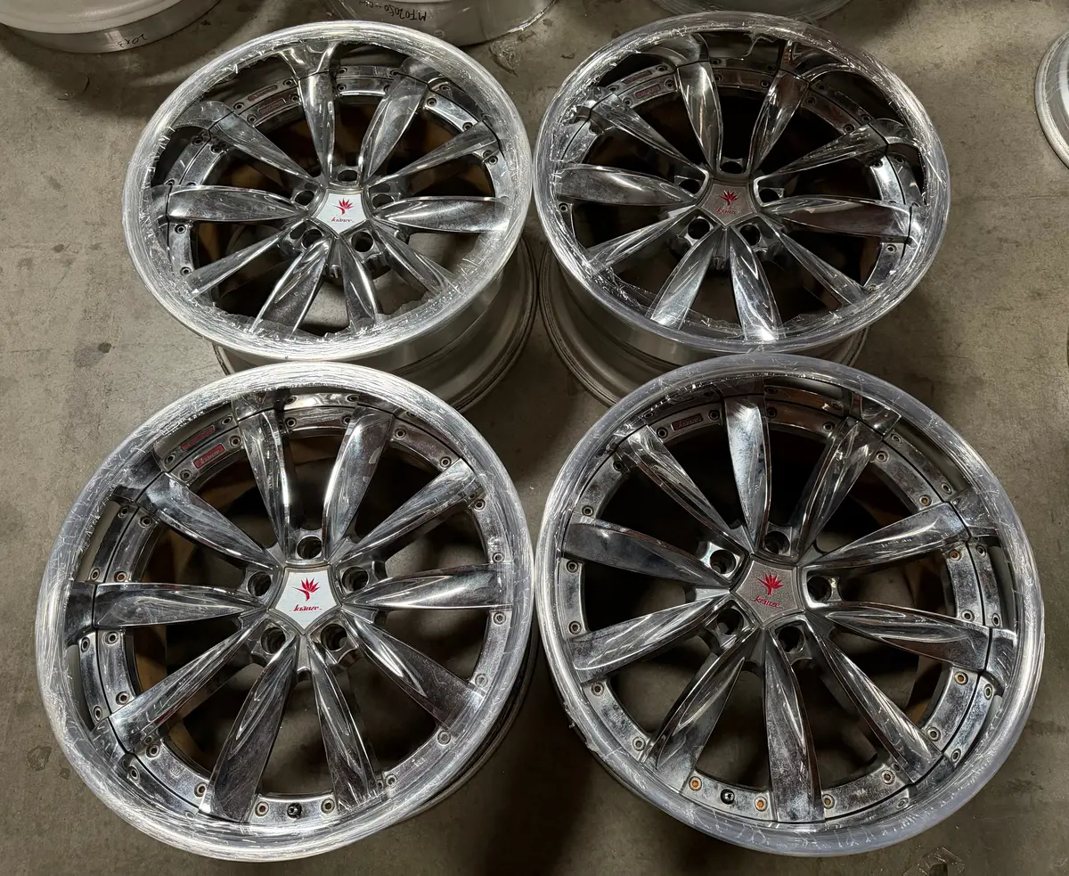 19-Inch Weds Chrishna Alloy Wheels – 5x114.3 Bolt Pattern, Chrome Finish