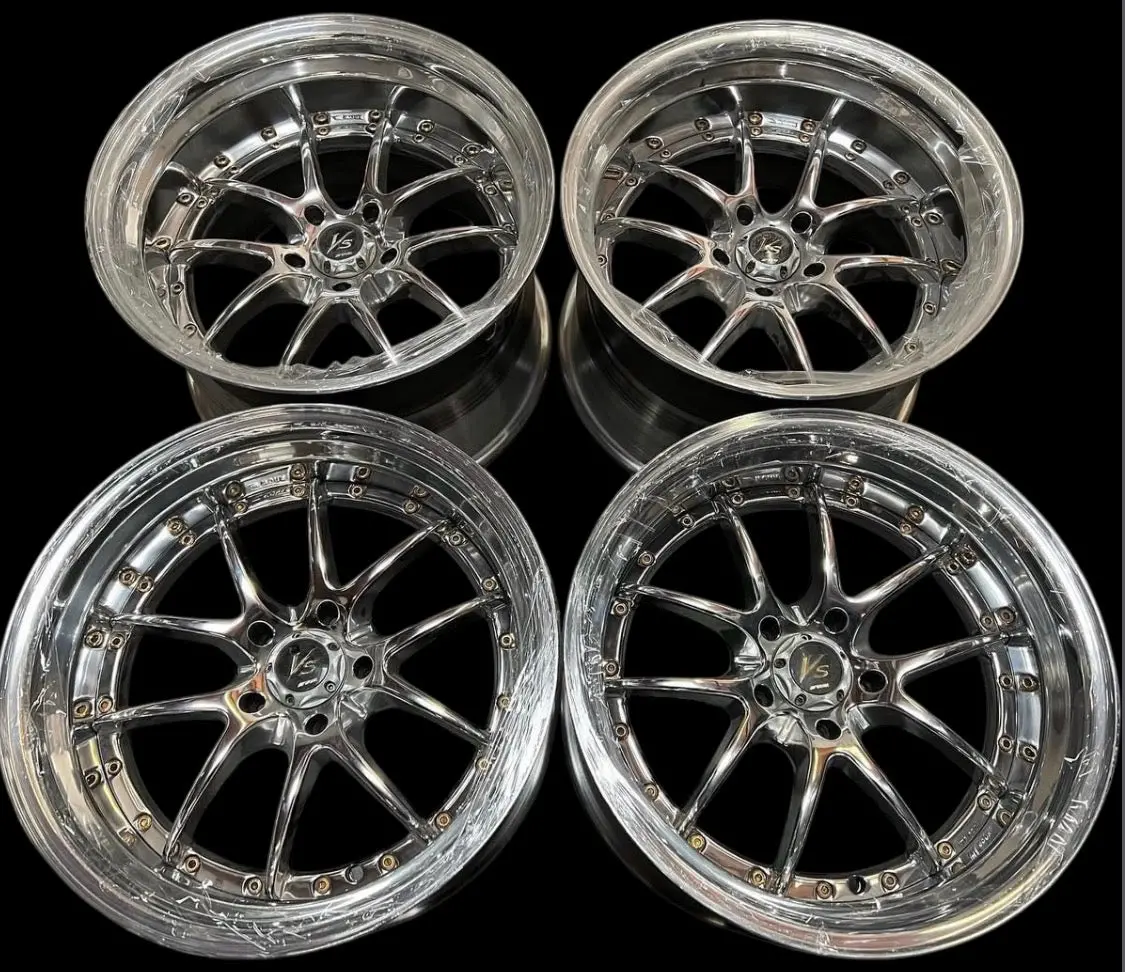 18-Inch Work VS-SS Step Wheel with 5x114.3 Bolt Pattern – Polished Finish