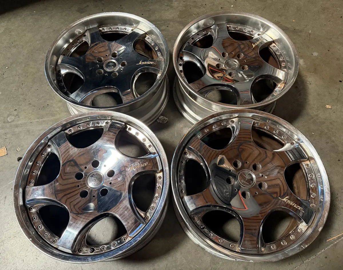 20-Inch Weds Bazreia Chrome Alloy Wheels – 5x114.3 Bolt Pattern