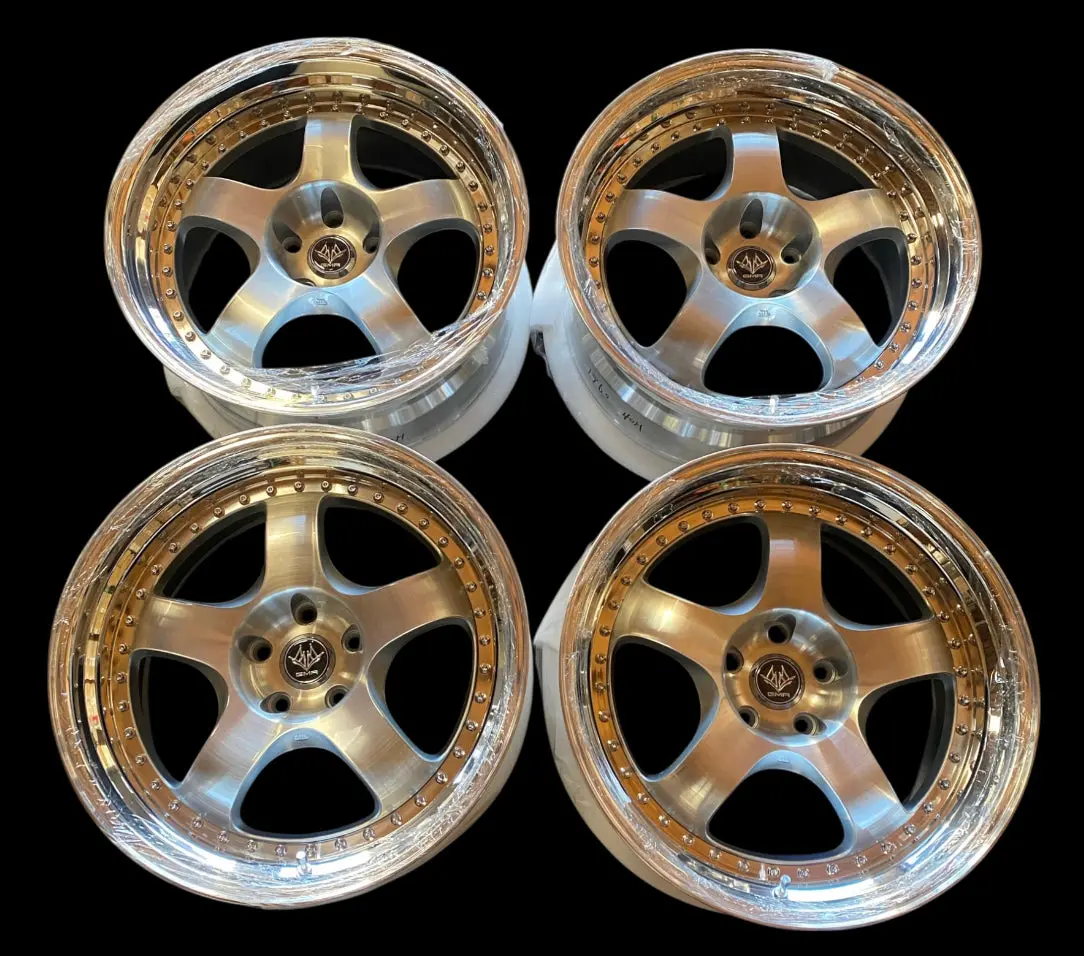 19-Inch GMR Bishop II Alloy Wheel in Brushed Silver with 5x114.3 Bolt Pattern