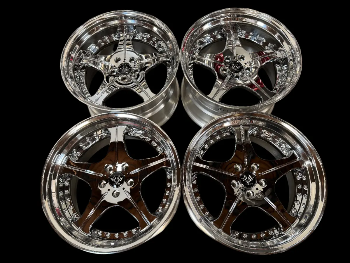 19-Inch GMR Ruler Chrome Alloy Wheel – 5x114.3 Bolt Pattern – New 2025 Model