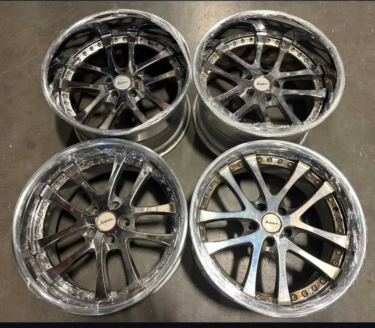 19-inch Weds LXZ Alloy Wheels – 5x114.3 Bolt Pattern, Chrome Plated