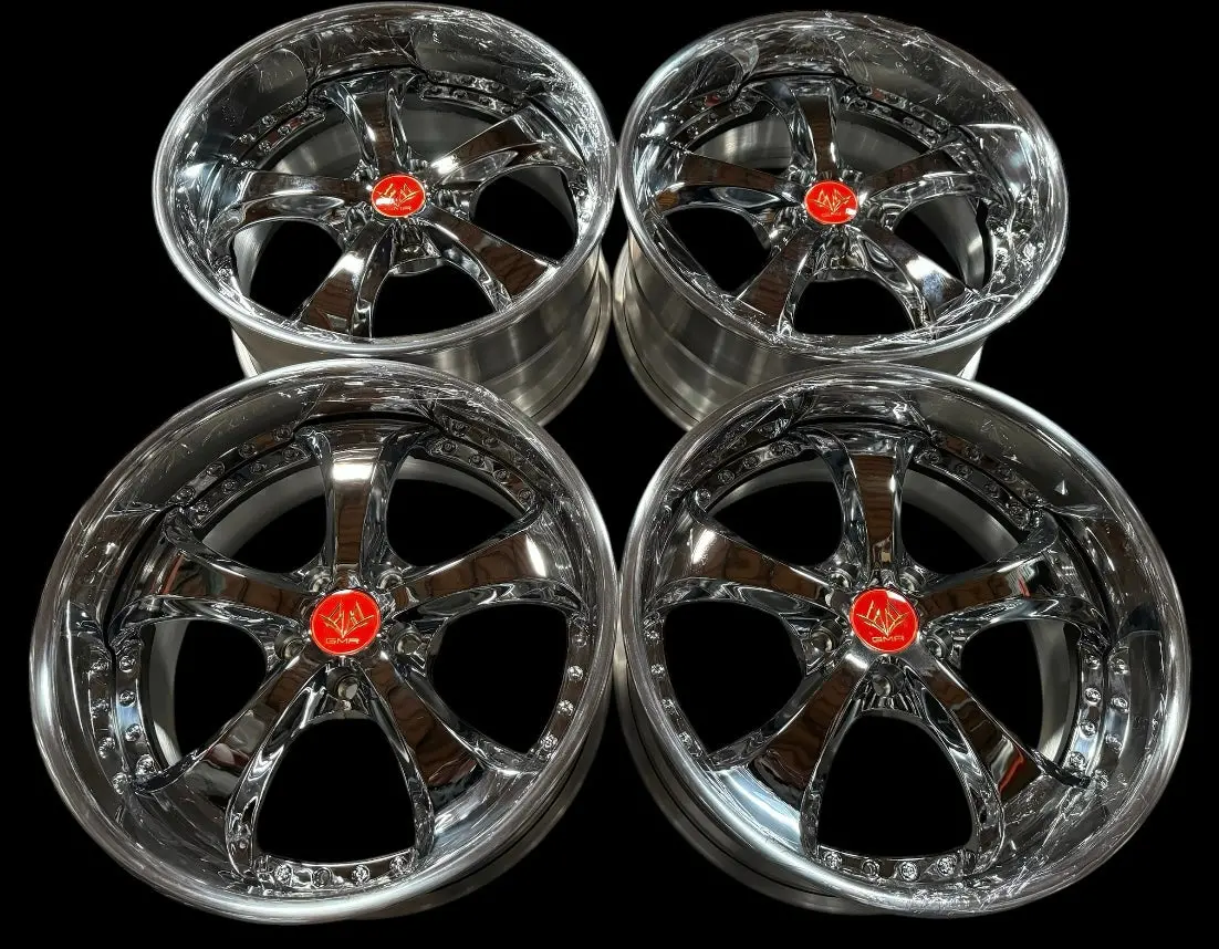 19-Inch GMR Saint Reverse Alloy Wheel – 5x114.3 Bolt Pattern, Chrome Finish