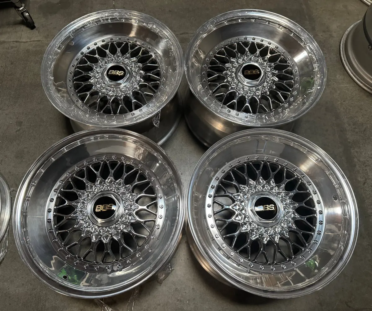 18-Inch BBS RS Double-Step Polished Alloy Wheels – 5x100 PCD