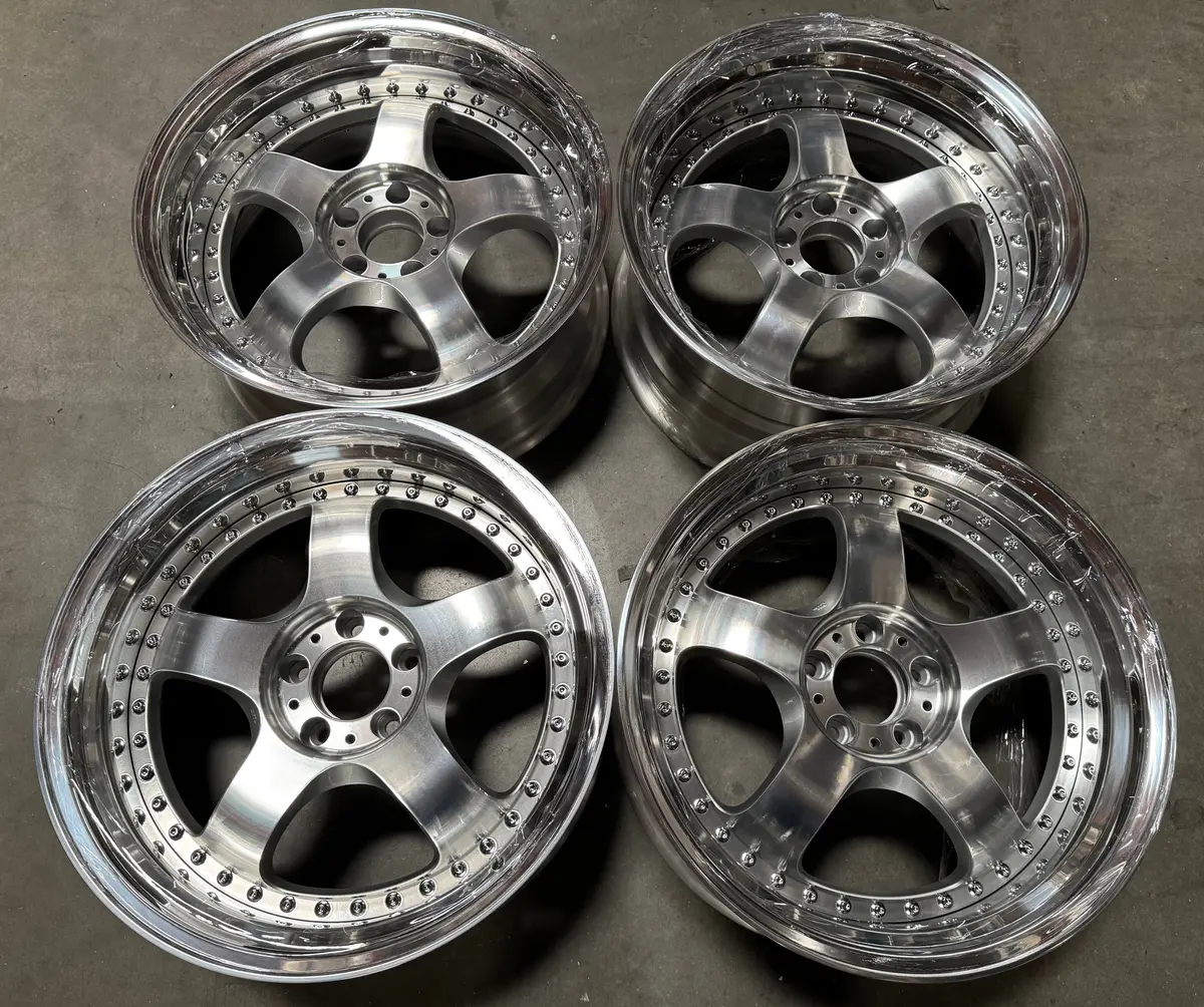 19-Inch GMR Bishop Alloy Wheels — 5x114.3 Bolt Pattern with Diamond-Cut Finish