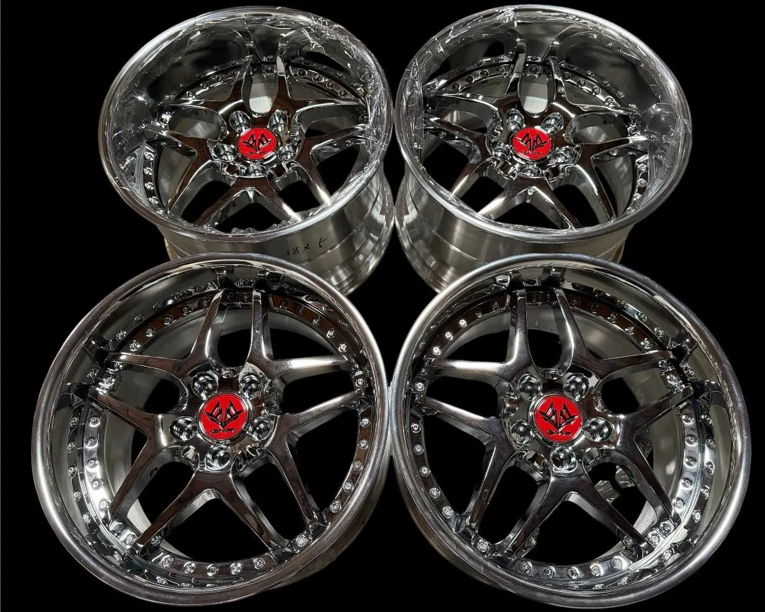 18-Inch GMR Evoke Alloy Wheels – 5x114.3 Bolt Pattern, Authentic Chrome Plating