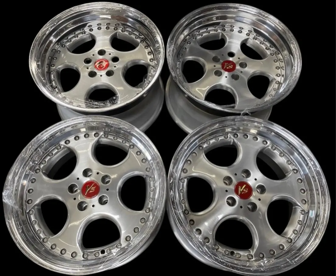 18-Inch Work VS-SD Step Wheel with 5x114.3 Bolt Pattern and Brushed Finish