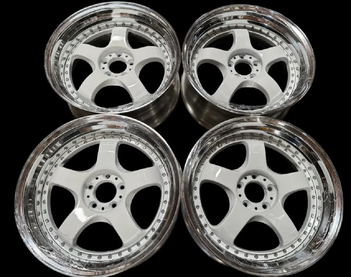 19" GMR Bishop Alloy Wheels – 5x114.3 Bolt Pattern, Matte White Finish