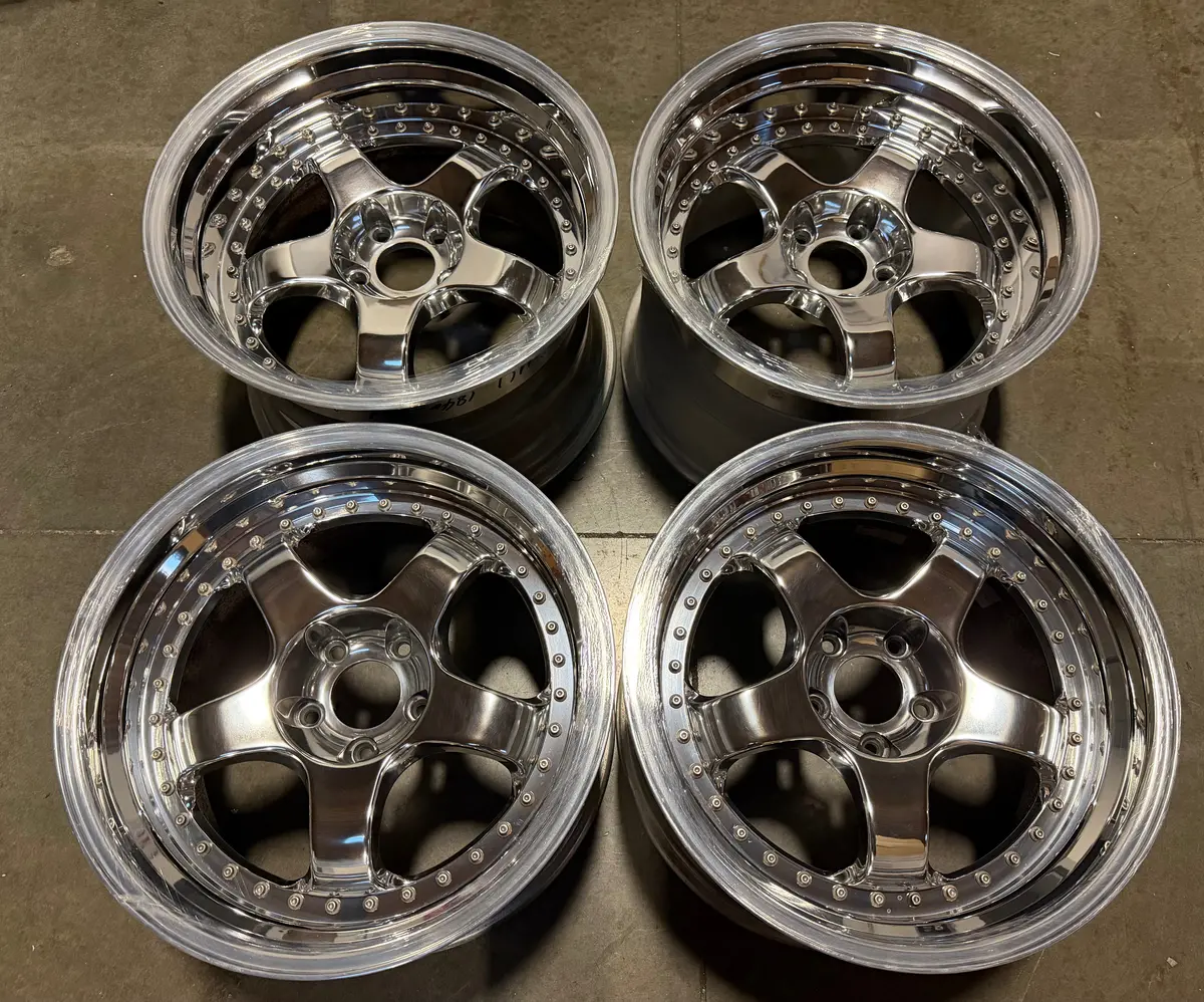 18" Work Meister Polished Alloy Wheels – 5x114.3 Bolt Circle