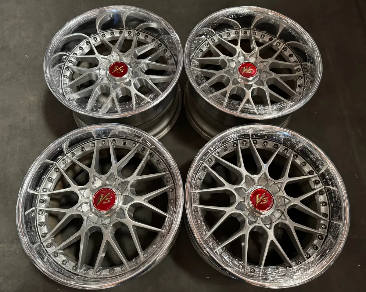 18-Inch Work VS-MX Alloy Wheels – 5x114.3 Bolt Pattern with Brushed Finish