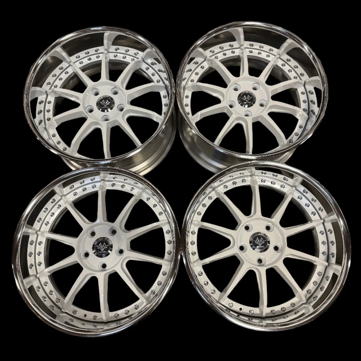 GMR Knight 18" Gloss White Alloy Wheels – 5x100 PCD – New 2025 Release