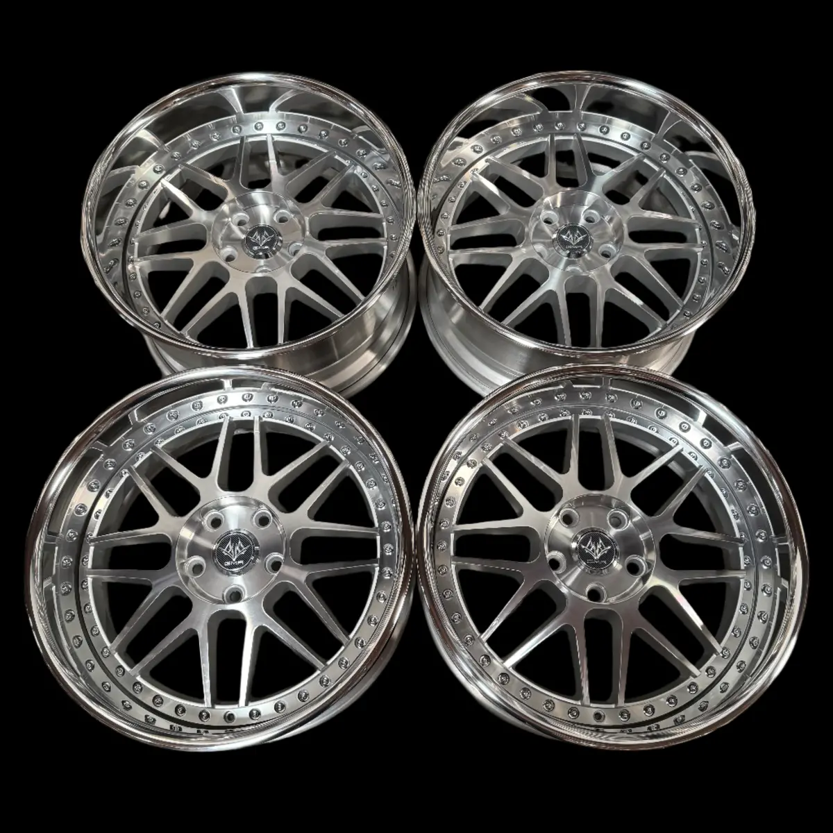 GMR Rennen 18-Inch Diamond-Cut Alloy Wheels – 5x100 Bolt Pattern