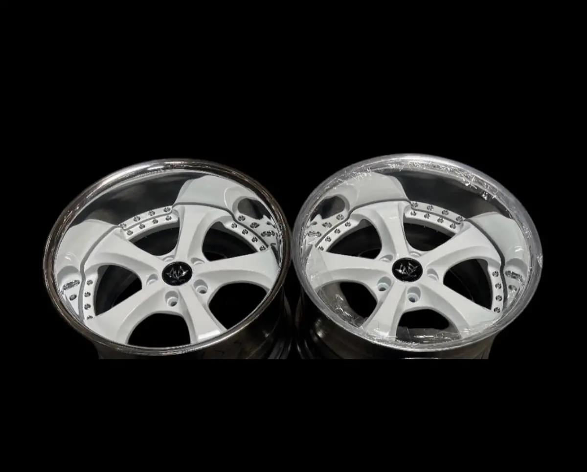 18" GMR Saint Alloy Wheels – 5x114.3 Bolt Pattern, White Finish (Set of 2)