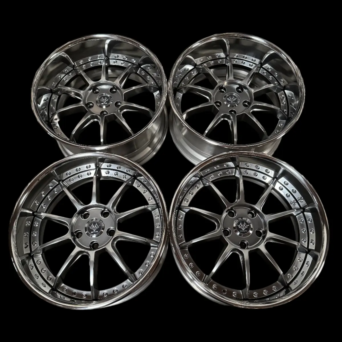 GMR Knight 18-Inch Hyper Black Alloy Wheels – 5x114.3 Bolt Pattern – New 2025 Release