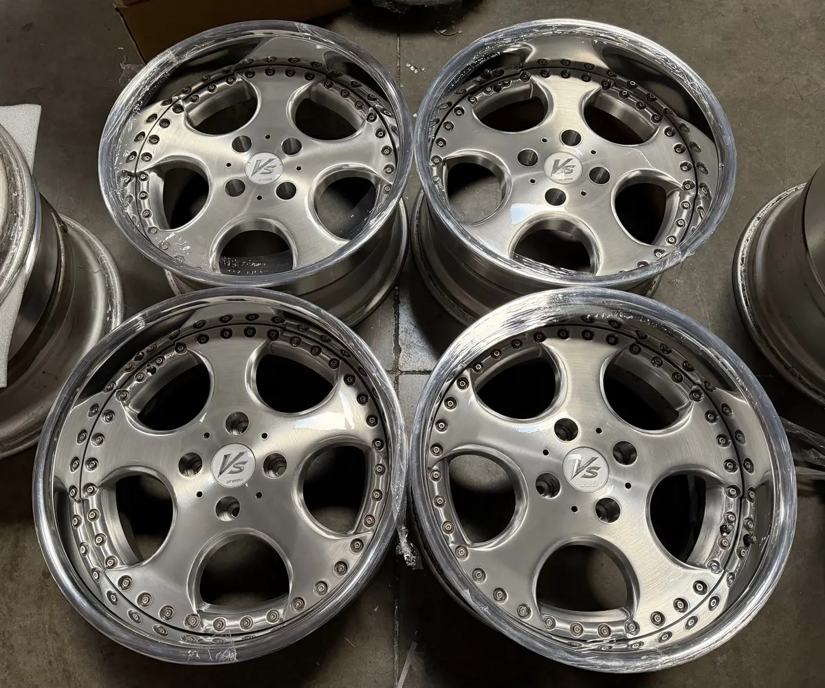 17-inch Work VS-SD Forged Alloy Wheels – 5x114.3 Bolt Pattern, Brushed Surface