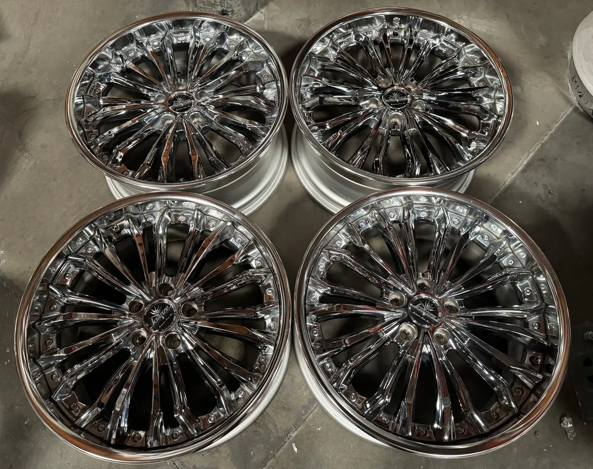 19-Inch Weds Felsen 5×114.3 Chrome Alloy Wheels