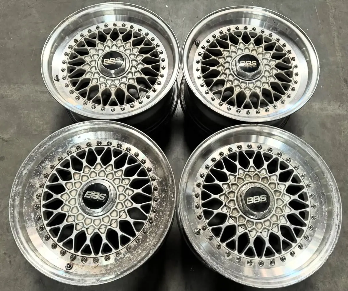 16-Inch BBS RS Forged Alloy Wheels — 5x114.3 Bolt Pattern