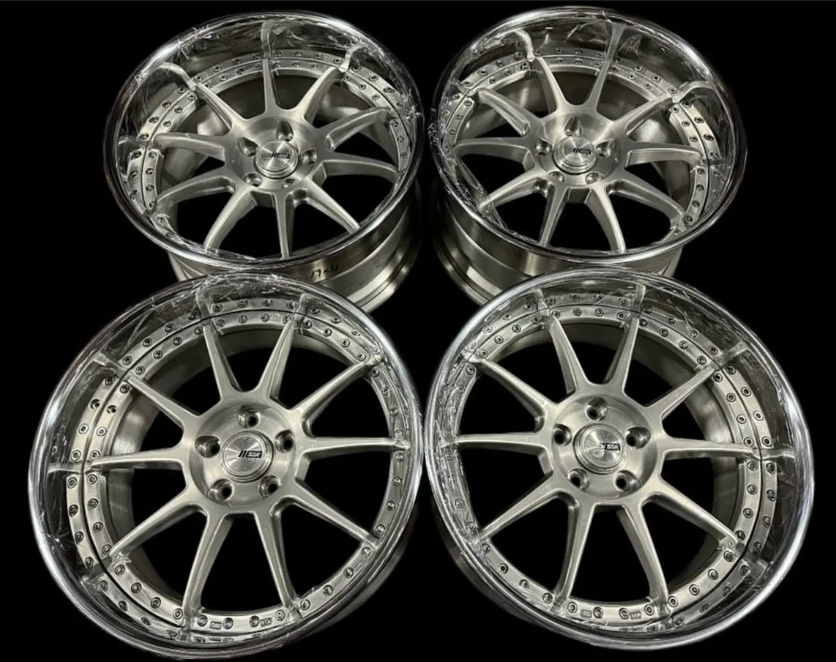 19-inch SSR SP3 Alloy Wheels with 5x114.3 Bolt Pattern and Reverse Brushed Finish