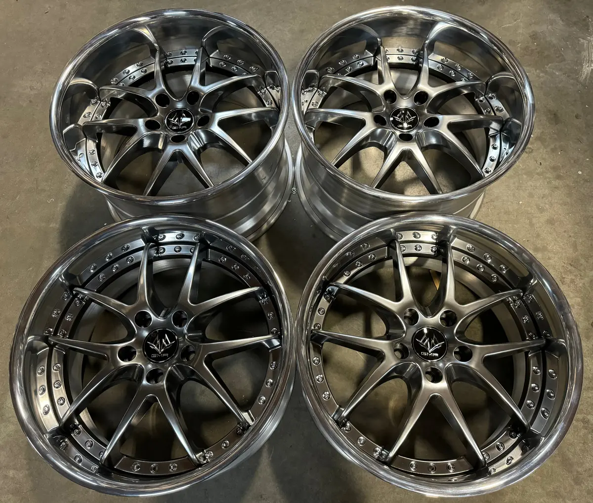 18" GMR Versus Alloy Wheels – Hyper Black, 5x114.3 Bolt Pattern