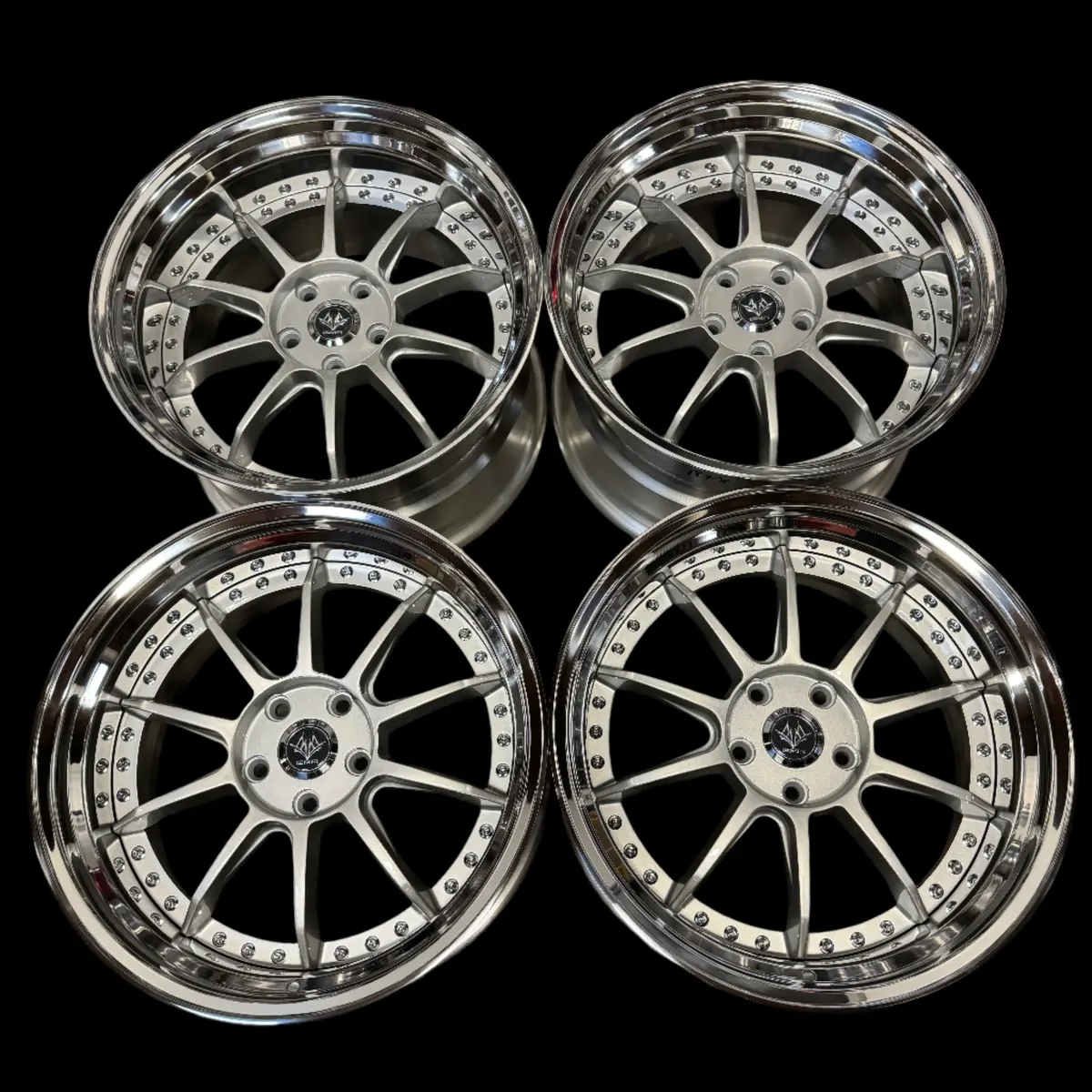 GMR Knight 19" alloy wheels featuring a sleek hyper silver finish and precision-engineered 5x114.3 bolt pattern — newly released for 2025