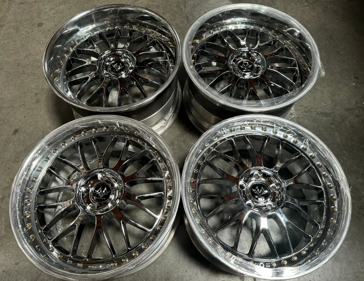 19-Inch GMR Excalibur Reverse Offset Alloy Wheel — 5x114.3 Bolt Pattern, Chrome Finish