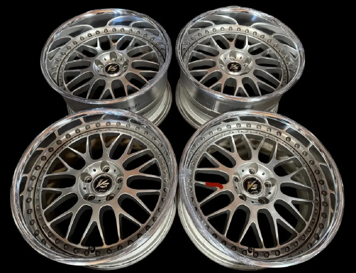 18-Inch Work VS-XX Alloy Wheels – 5x114.3 Bolt Pattern, Silver Finish