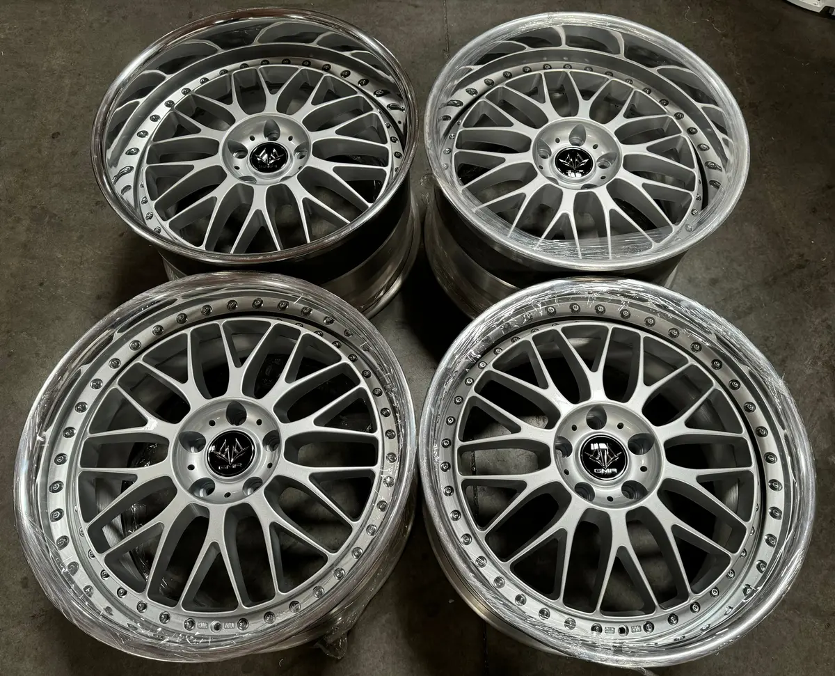 19-Inch GMR Excalibur Reverse Silver Alloy Wheel – 5x114.3 Bolt Pattern