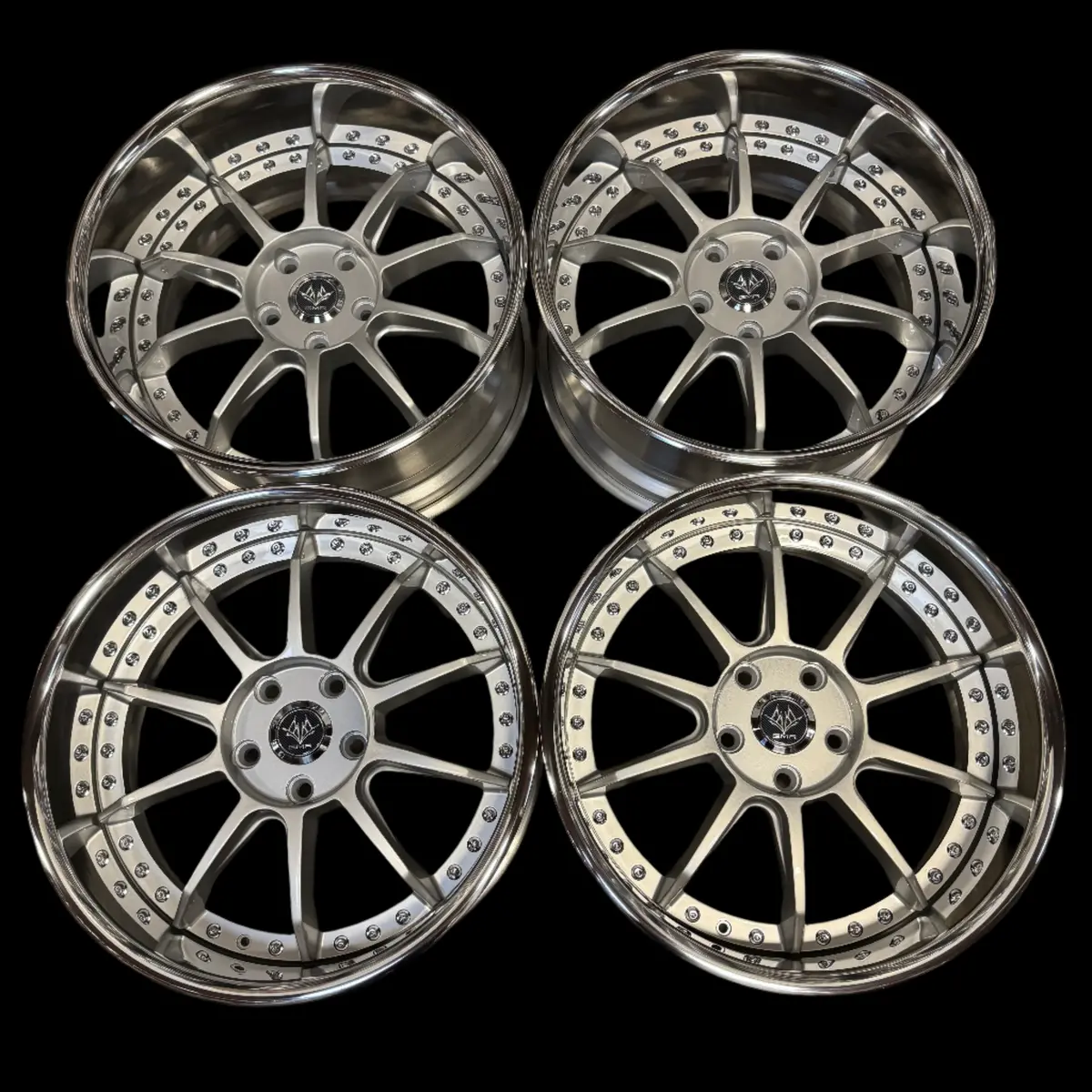 GMR Knight 18" Hyper Silver Alloy Wheels – 5x100 Bolt Pattern – Fresh 2025 Release