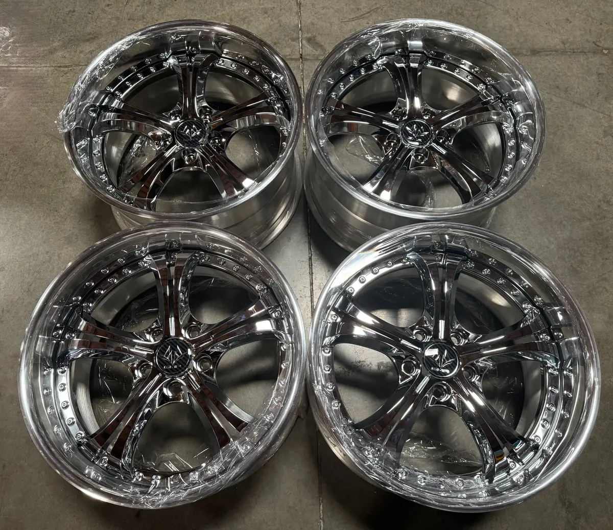 18-Inch GMR Milpitas Forged Alloy Wheels – 5x114.3 Bolt Pattern with Chrome Finish