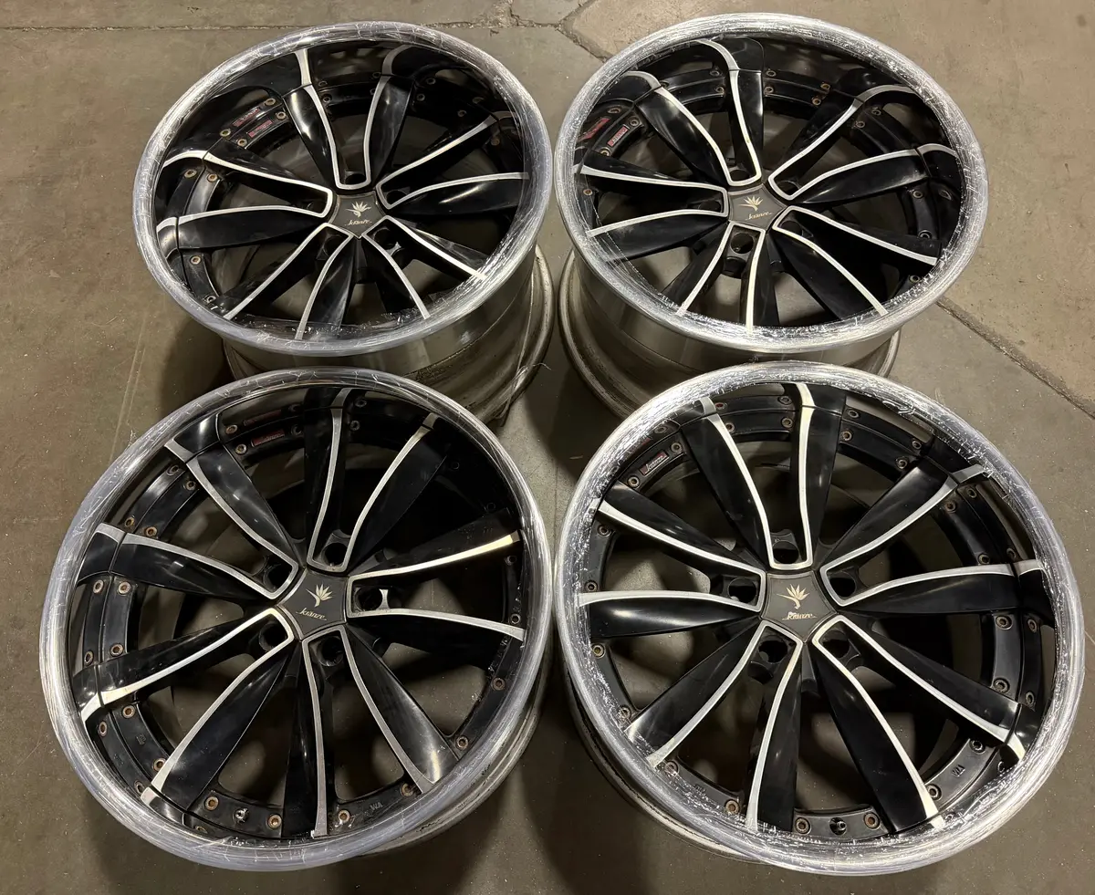 19-Inch Weds Chrishna Alloy Wheels — 5x114.3 Bolt Pattern, Gloss Black Finish