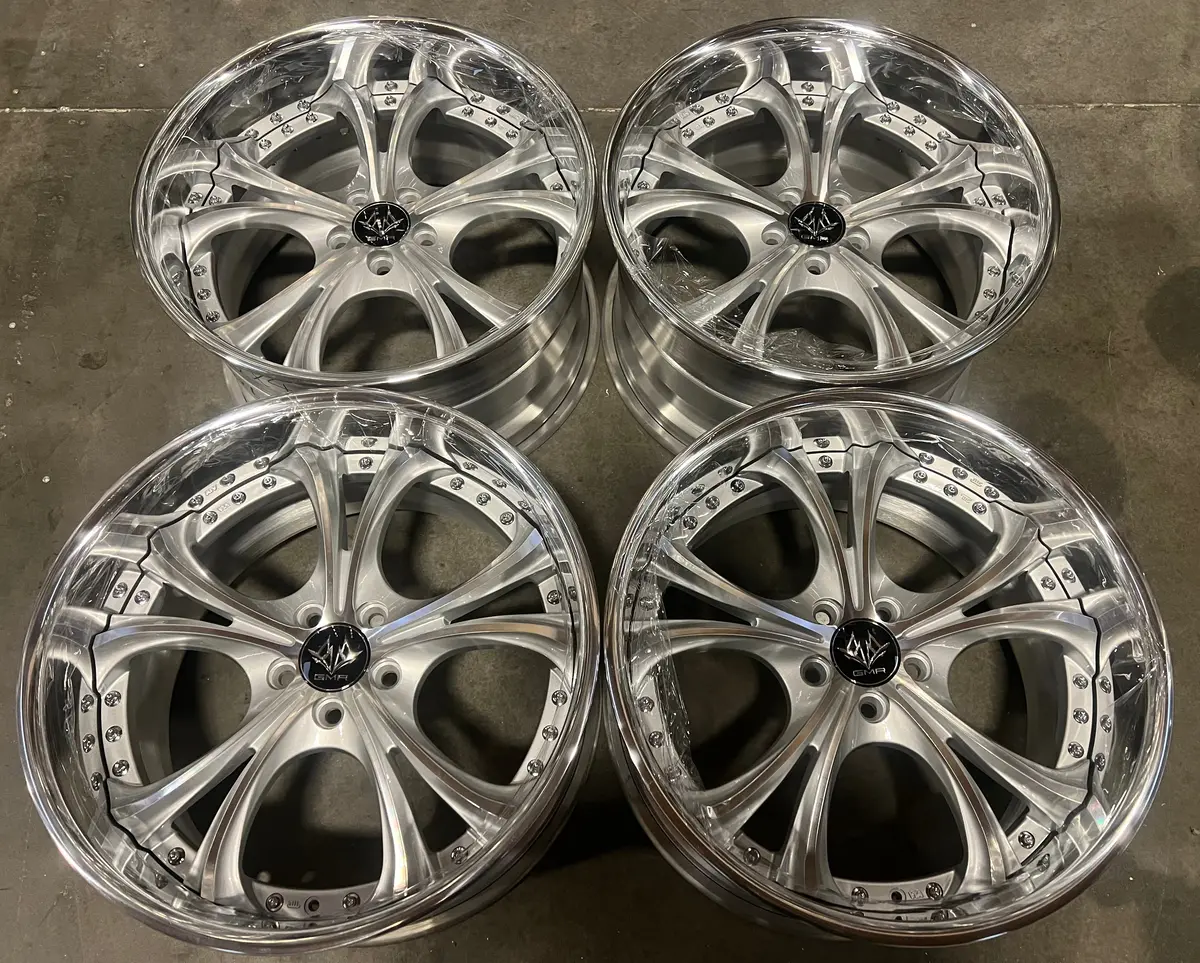 18-Inch GMR Serpent Alloy Wheels — 5x100 Bolt Pattern with Diamond-Cut Finish