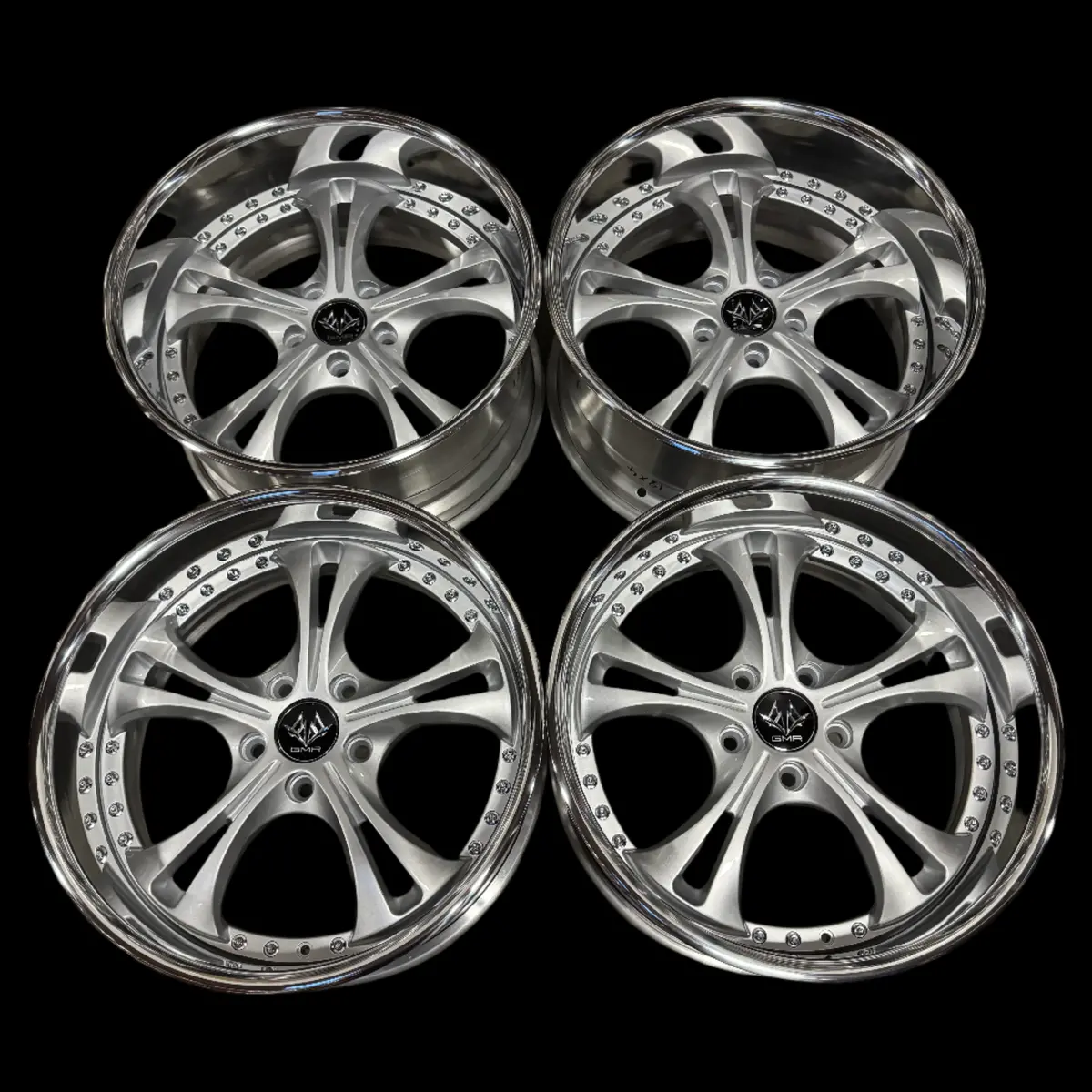 GMR Fleur 18-Inch Hyper Silver Alloy Wheels – 5x100 Bolt Pattern – 2025 Model