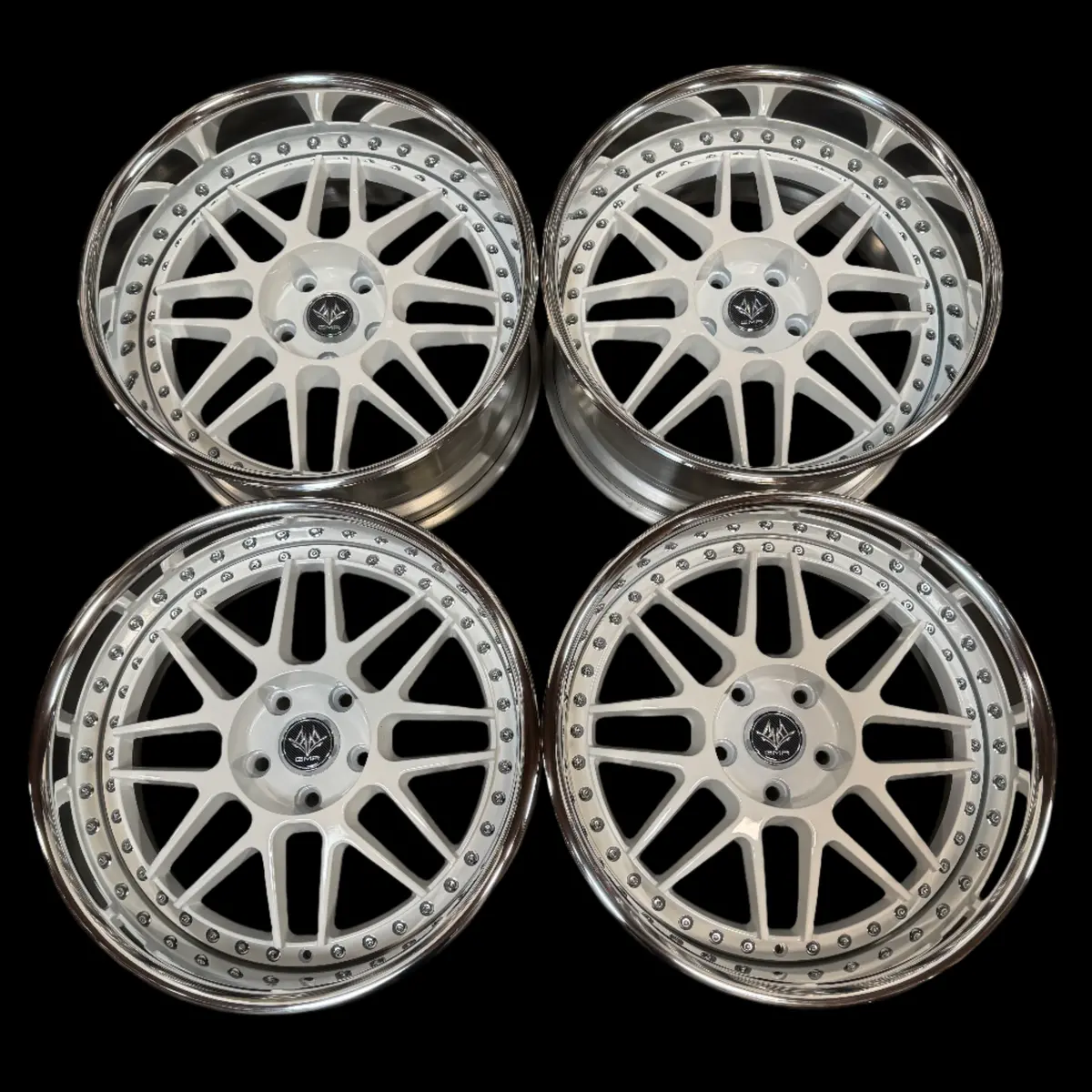 18" GMR Rennen Gloss White Alloy Wheels – 5x100 PCD – New 2025 Release