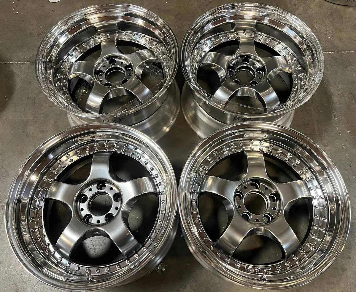 18-Inch GMR Bishop Step Forged Alloy Wheel — 5x114.3 Bolt Pattern, Hyper Black Finish