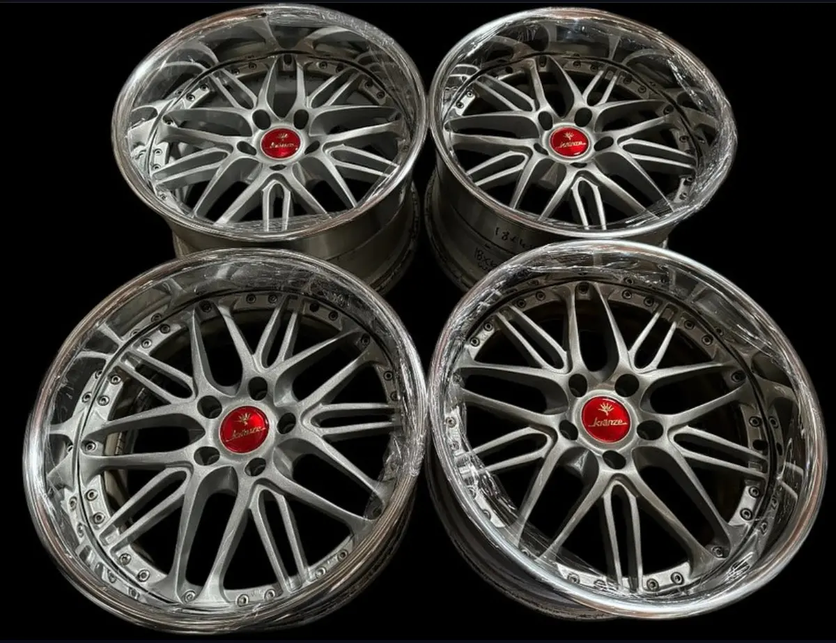 18-Inch Weds Borphe Alloy Wheel — 5x114.3 Bolt Pattern, Silver Finish