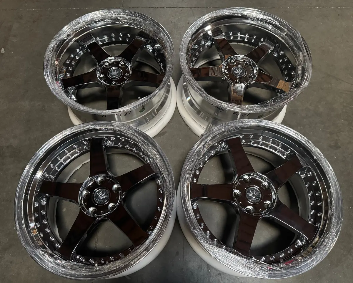 19-Inch GMR Vernon Step Chrome Wheel with 5x114.3 Bolt Pattern